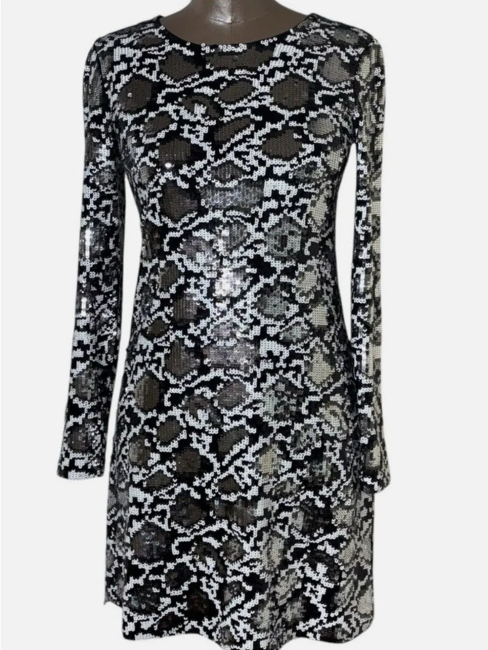 MICHAEL Michael Kors sequined leopard print mini dress i - Picture 2 of 8